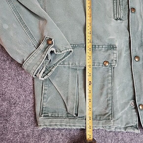 Vintage Carhartt Jacket XL 90s USA Chore Coat Blanket Lined CB2594 Distressed - Picture 8 of 16